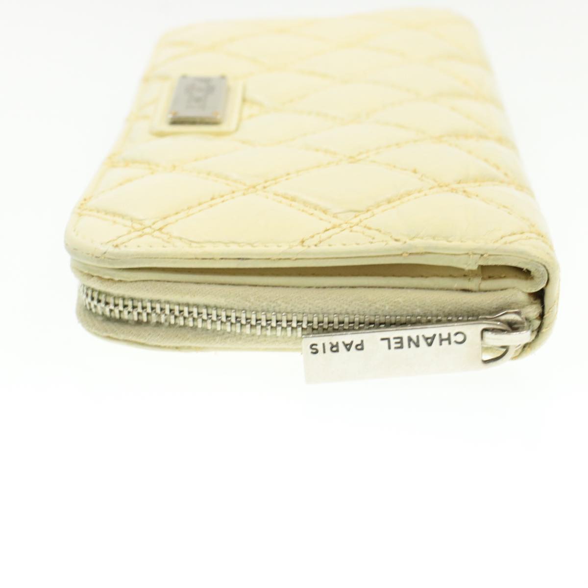 Luxury Chanel Matelasse Zippy Long Wallet Beige CC  cr619
