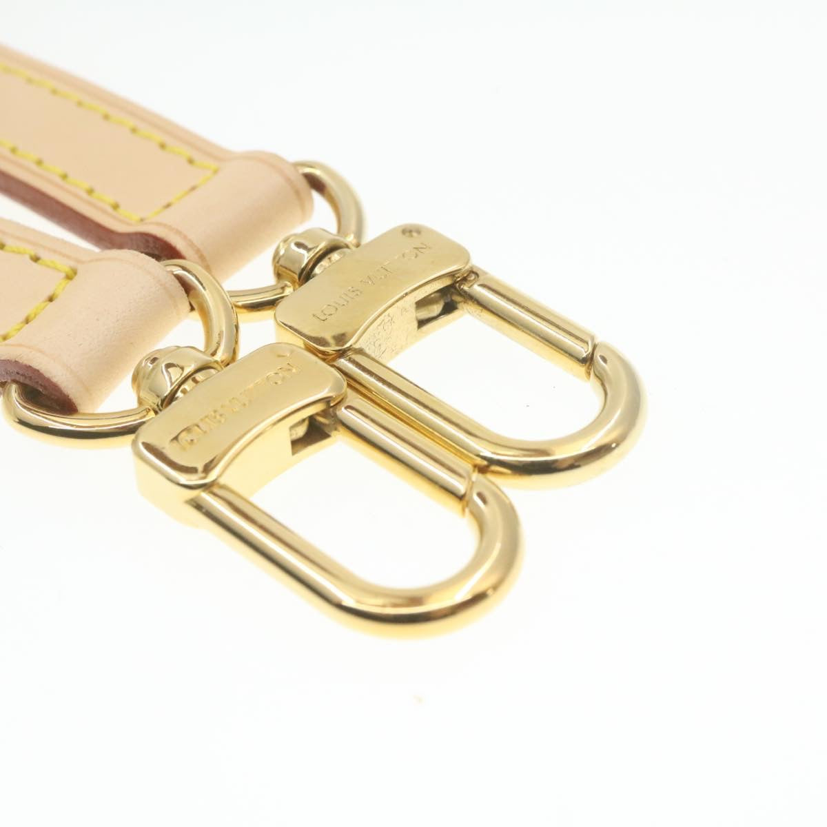 LOUIS VUITTON Adjustable Leather Shoulder Strap 78-33.9 Leather Beige cr701