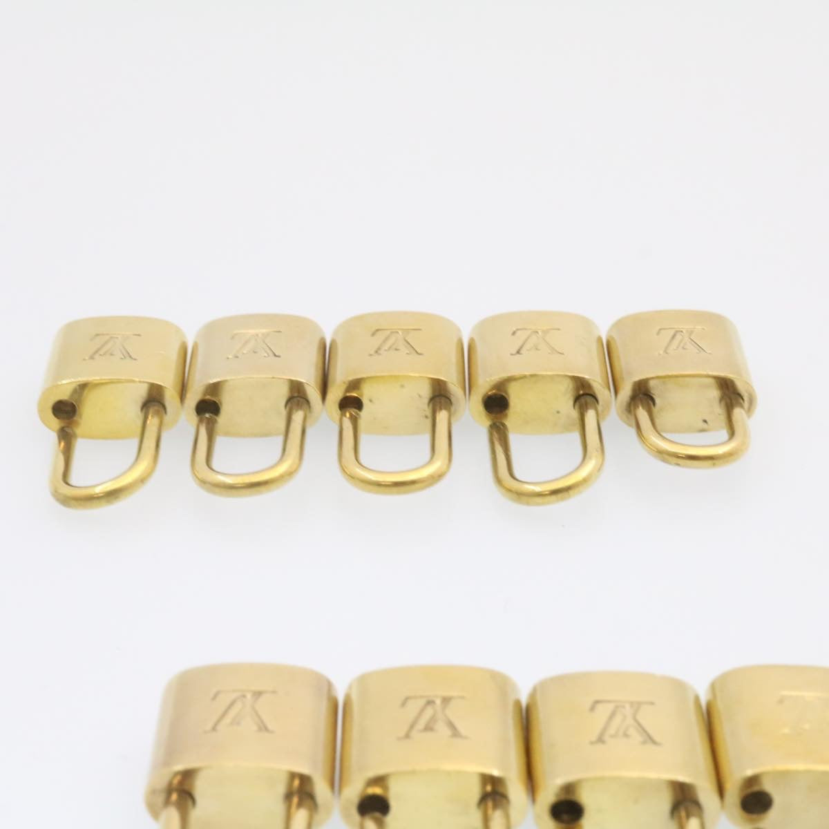 LOUIS VUITTON Padlock 10set Gold Tone LV cr880