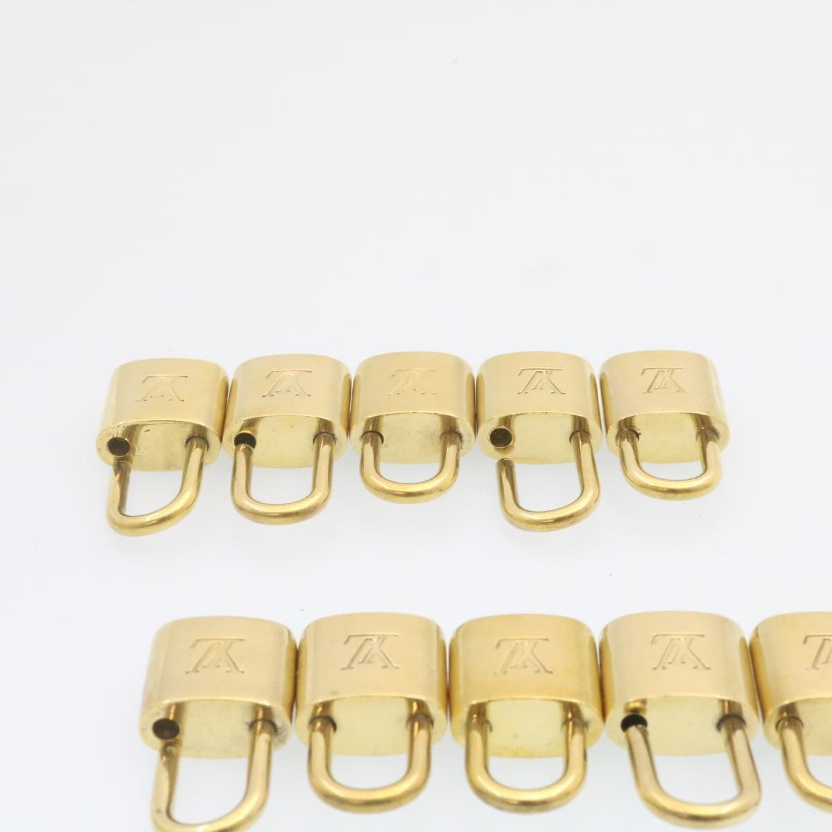 LOUIS VUITTON Padlock 10set Gold Tone LV cr881