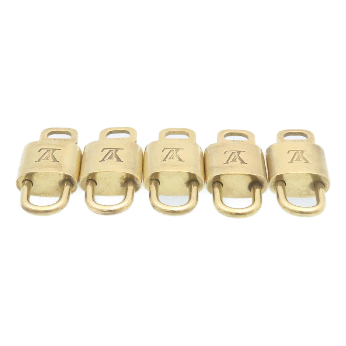 LOUIS VUITTON Padlock 10set Gold Tone LV cr910