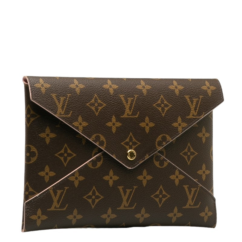 Louis Vuitton Monogram Pochette Kirigami Clutch Bag Second Bag Pocket 3 Set M62034 Brown Pink PVC Leather  Louis Vuitton