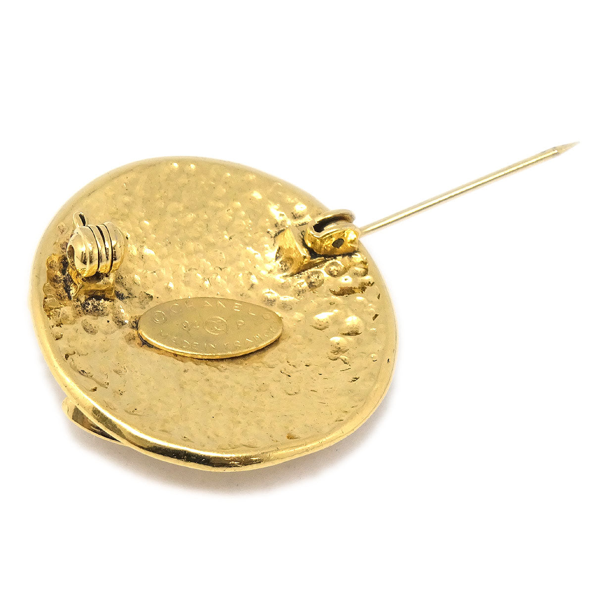 Luxury Chanel 1994 Brooch Pin Corsage Gold 94P