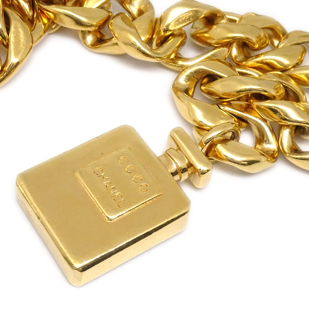 Luxury Chanel Perfume Gold Chain Belt Small New