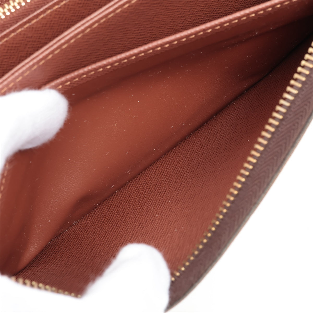 Louis Vuitton Monogram  Wallet M60017 Brown Round Zip Wallet