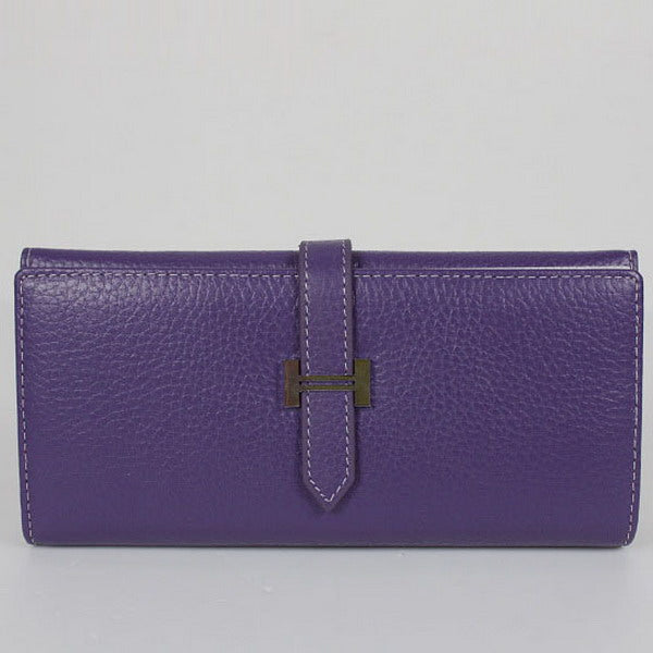 Luxury Hermes Wallet H514 Ladies Purple