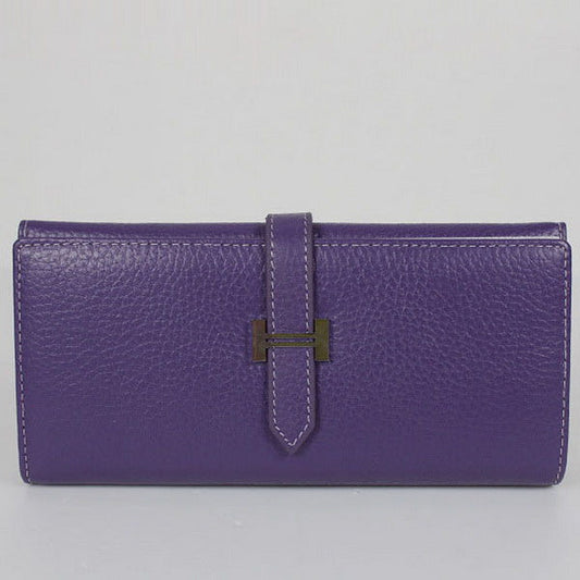 Luxury Hermes Wallet H514 Ladies Purple