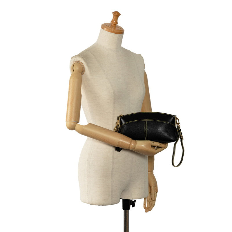 Louis Vuitton Suhari Locky Clutch Cratch Bag Second Bag M95628 Noneir Black Leather  Louis Vuitton