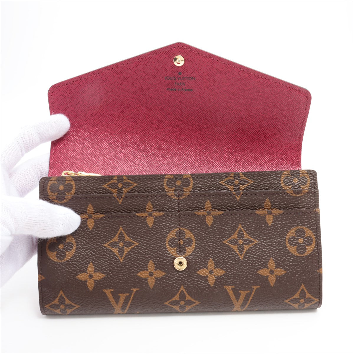 Louis Vuitton Monogram Portfolio Sarah M62234 Fushai Long  Reaction Wallet