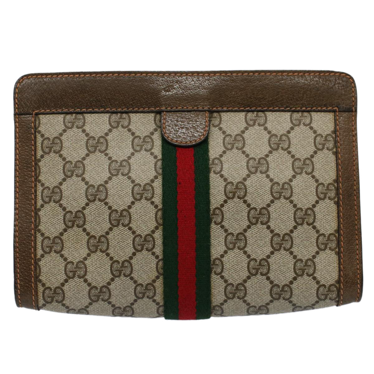 Gucci Web  Canvas Clutch Bag ()