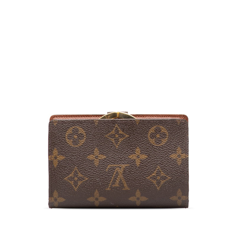 Louis Vuitton Monogram Portemone Vie Vie de Vienna Double Fold Wallet M61663 Brown PVC Leather  Louis Vuitton