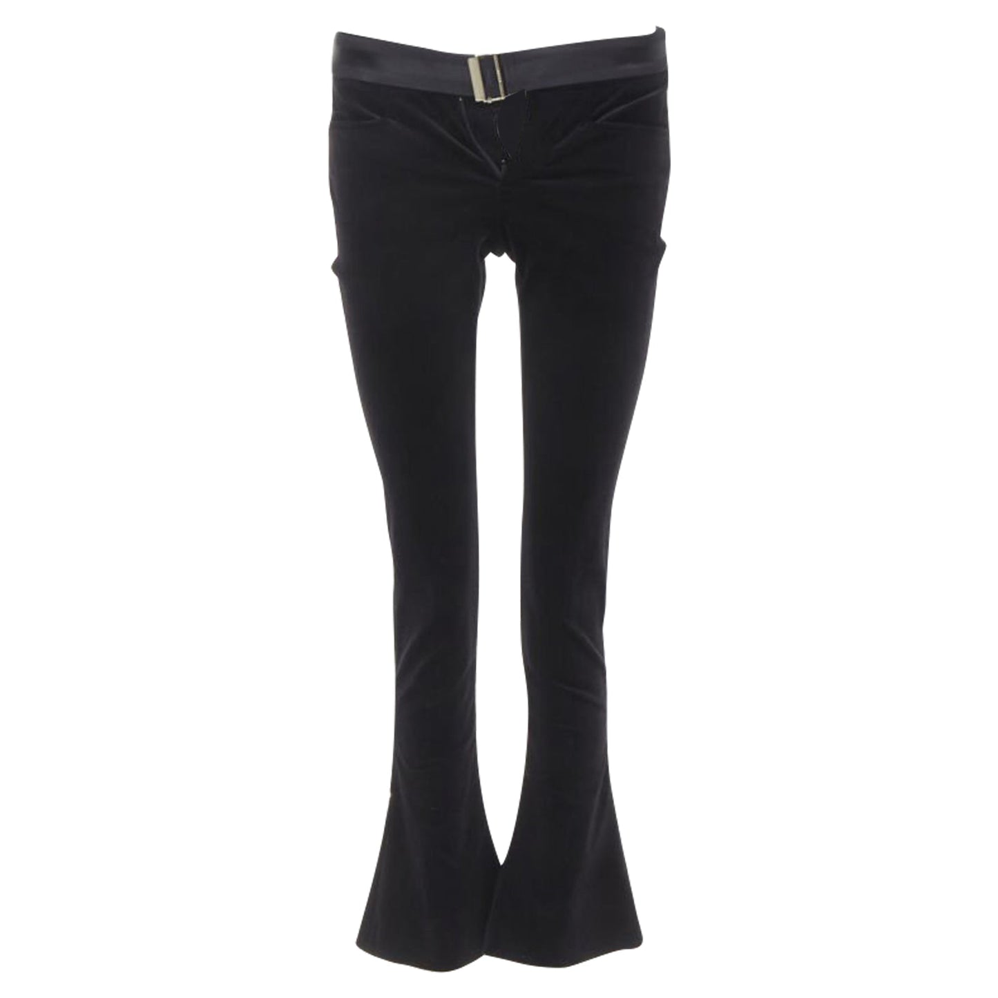 Gucci Tom Ford web buckle velvet pants