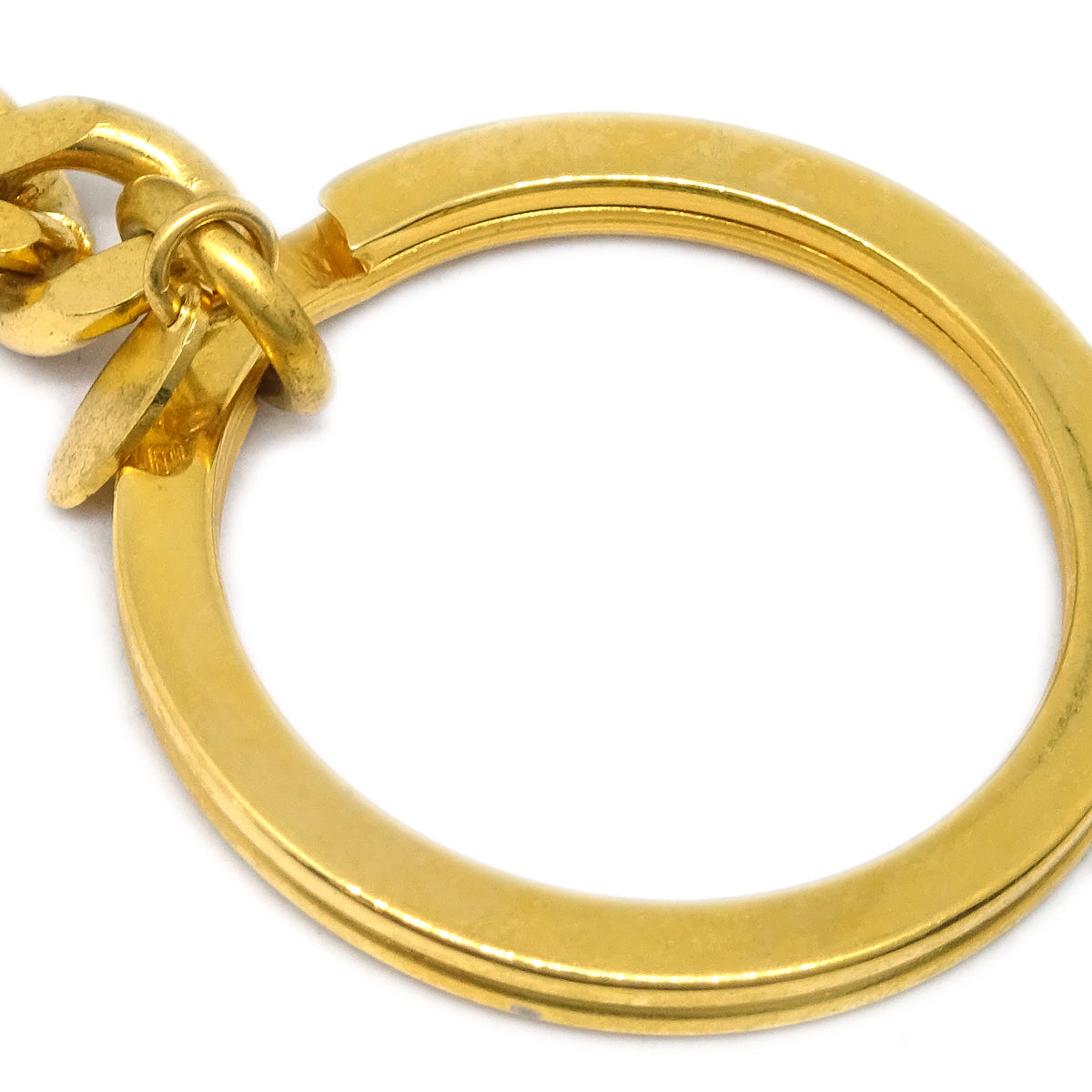 Chanel Key Holder Rhinestone White 98P Small New