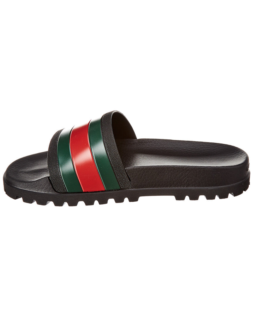 Gucci Web Rubber Slide