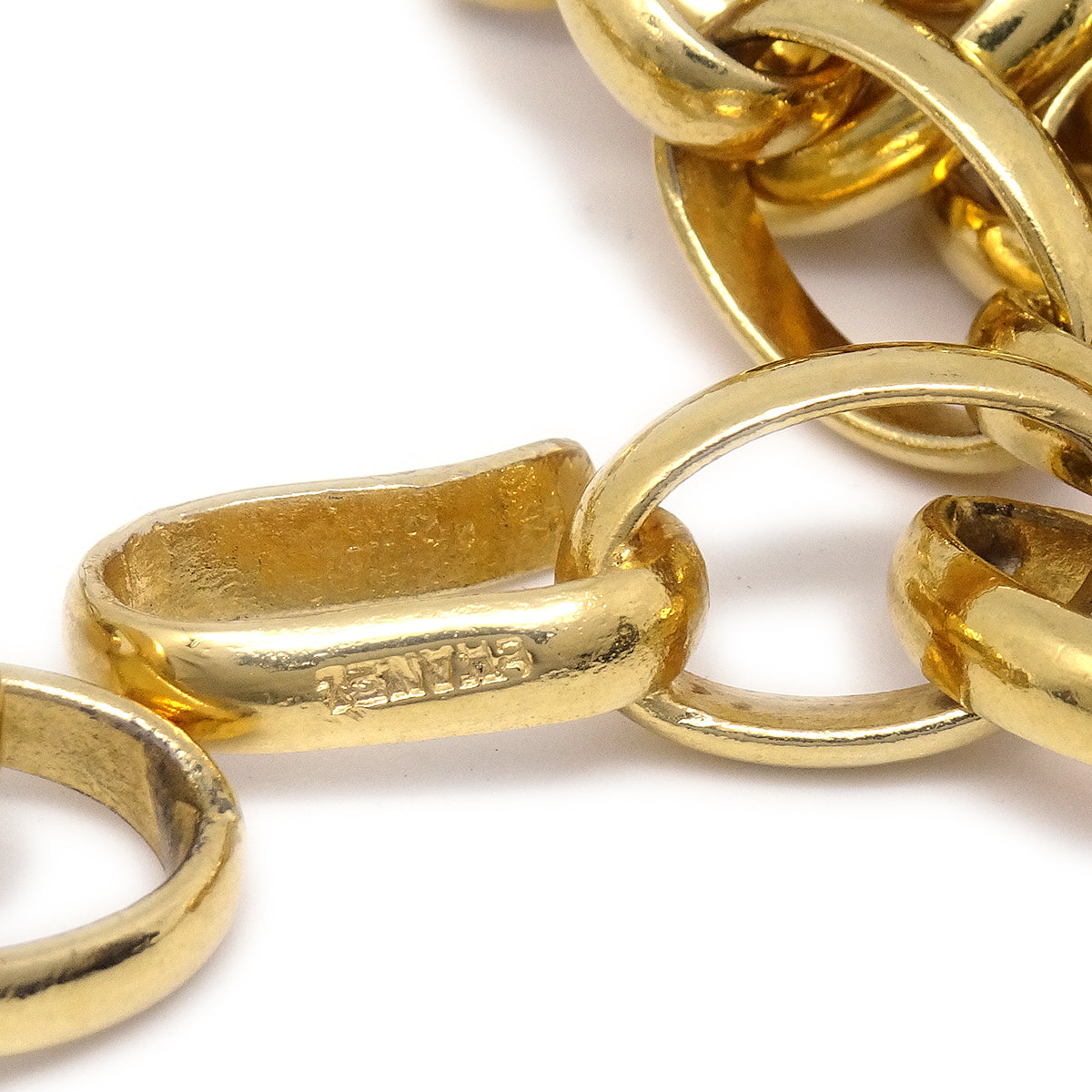 Luxury Chanel Jumbo Cutout Logo Necklace