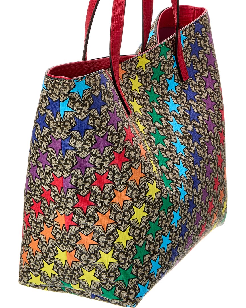 Luxury Gucci Trending 2025 Stars GG Supreme Canvas & Leather Tote