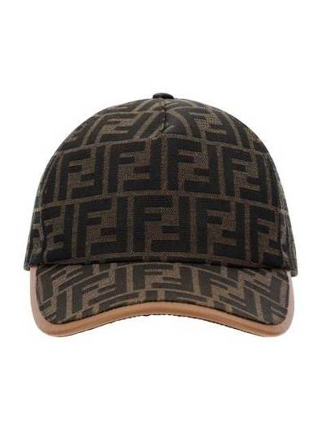 Luxury Fendi FF Monogram Ball Cap Brown
