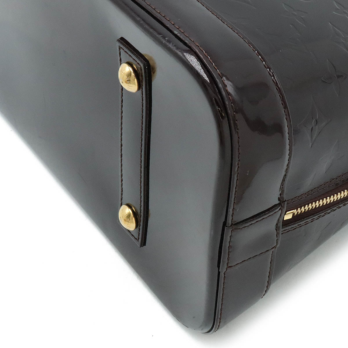 Louis Vuitton Louis Vuitton Monogram Vernis Alma GM Handbag Patent Leather M93595