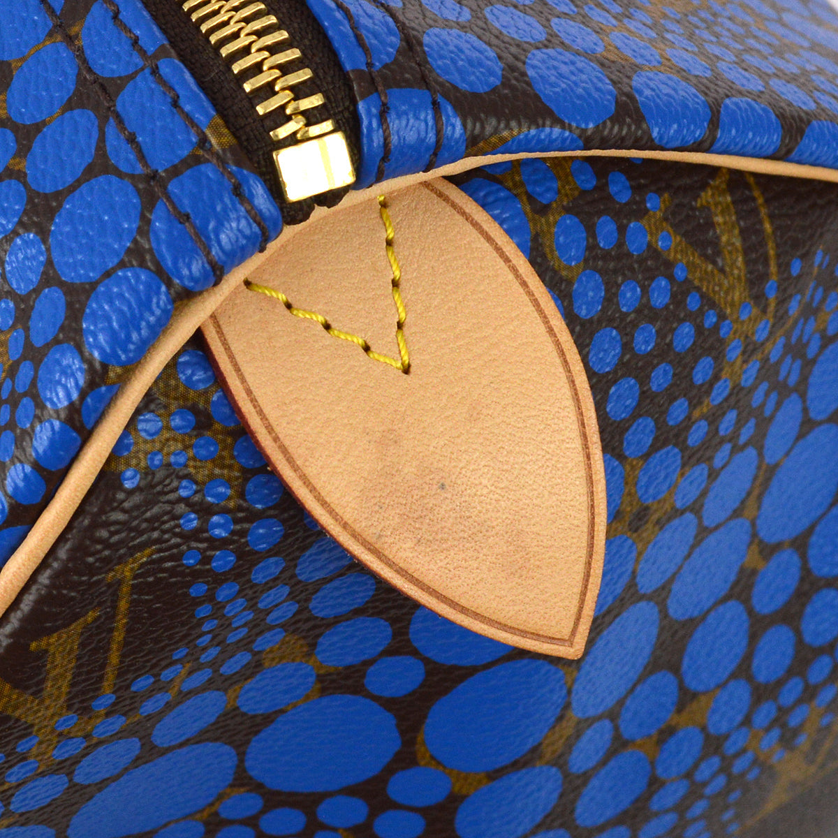 Louis Vuitton 2012 Blue Pumpkin Dot Speedy 30 M40691