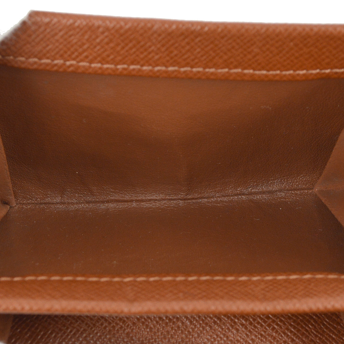 Louis Vuitton Monogram Porte Monnaie Plat Coin Case Wallet M61930