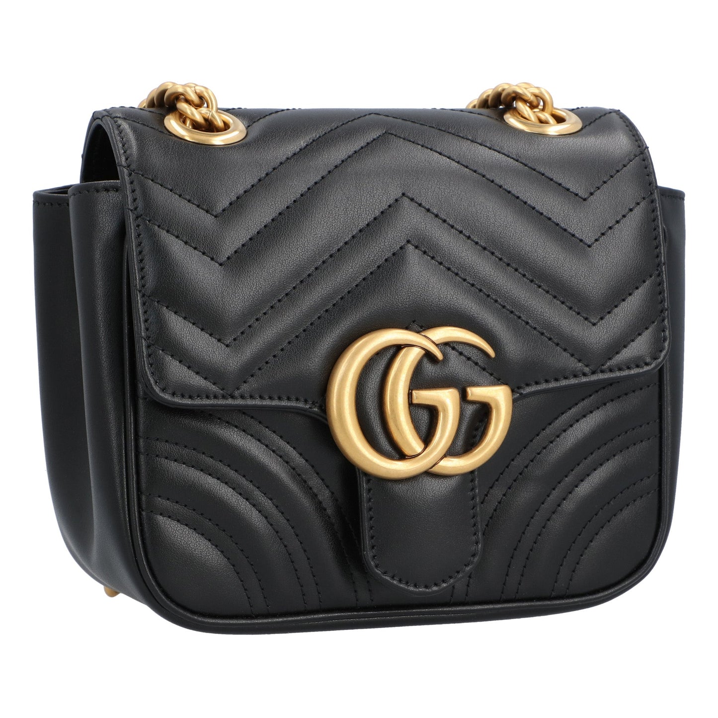 Luxury Gucci Trending 2025 Gg Marmont Mini Shoulder Bag Black