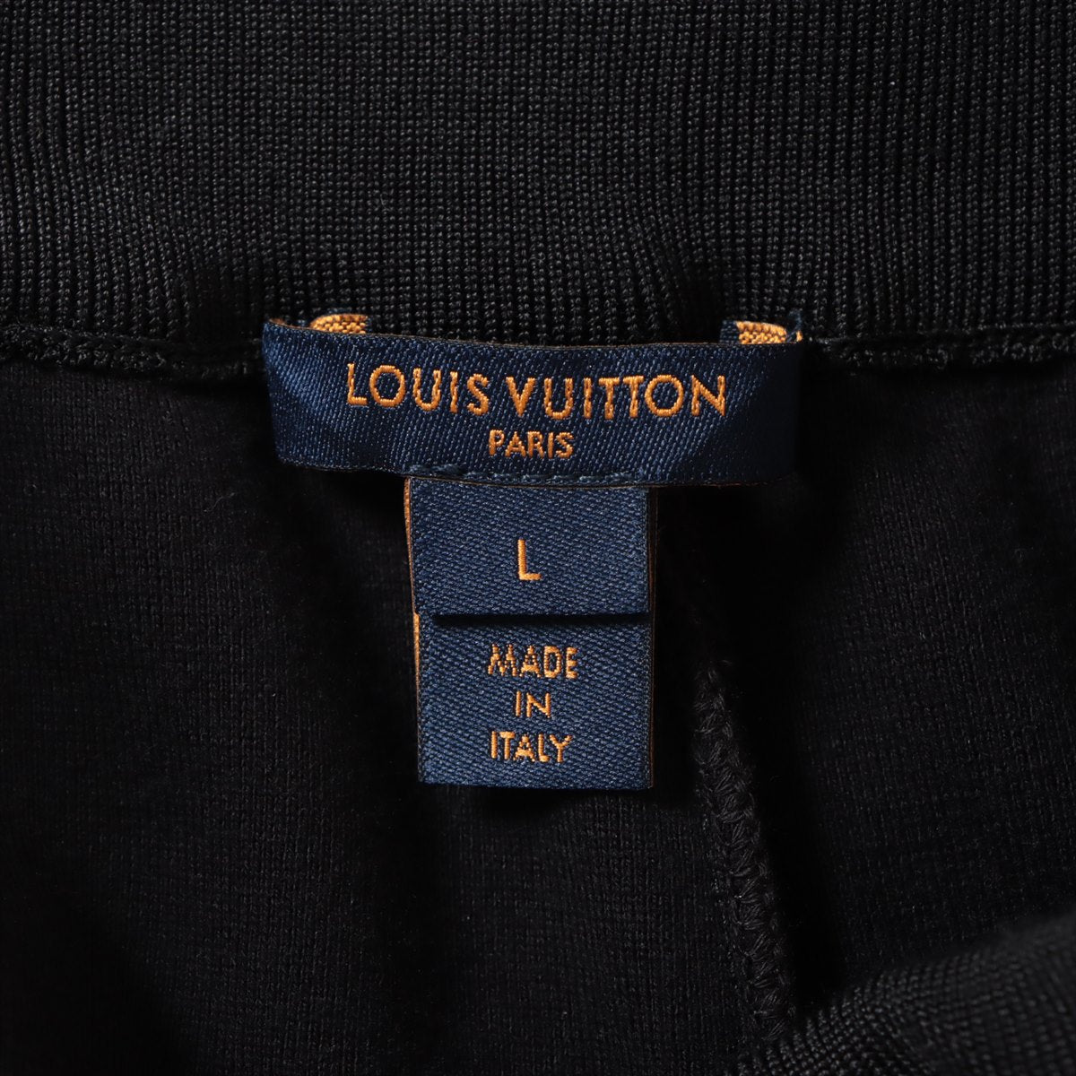 Louis Vuitton 20AW Cotton x Wool Track Pants L  Black RW202B e Materials Monogram