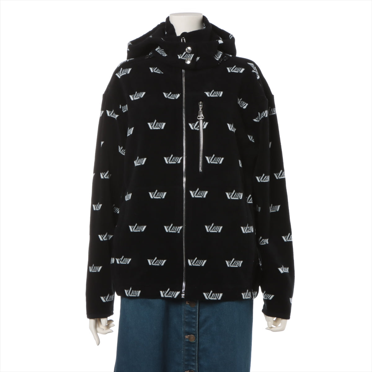 Louis Vuitton 22SS Cotton X Lion Bronze XS  Black X White RW221W Foods Removed