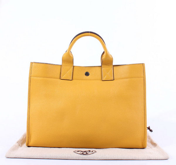 Luxury Hermes Briefcases 6008 Unisex Briefcase Yellow