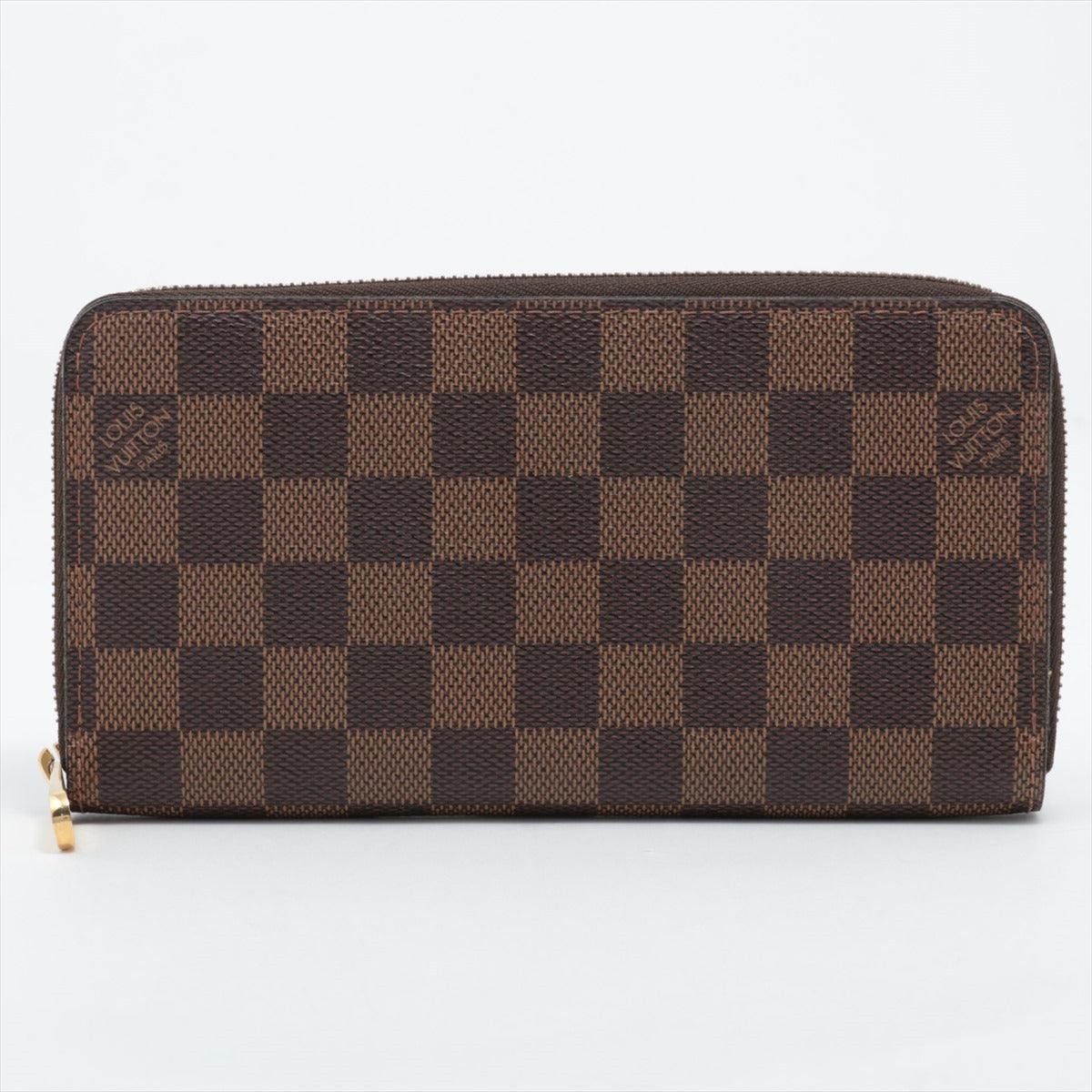 Louis Vuitton Damier Zippy Wallet N60015 Brown Round Zippe Wallet