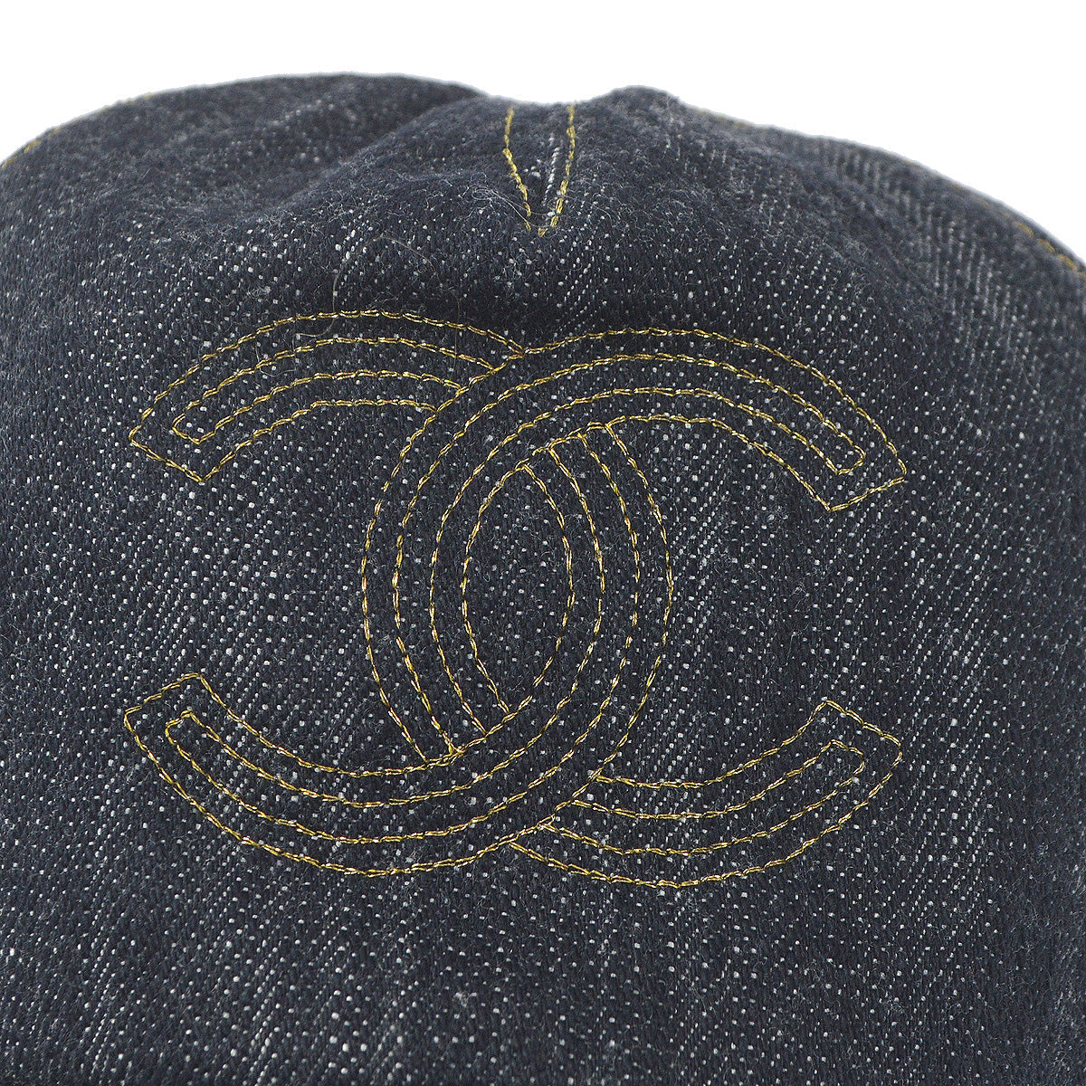 Luxury Chanel 2000s Cap Denim #M