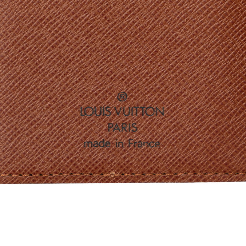 Louis Vuitton Double Folded Wallet M58013 Brown PVC Leather  Louis Vuitton