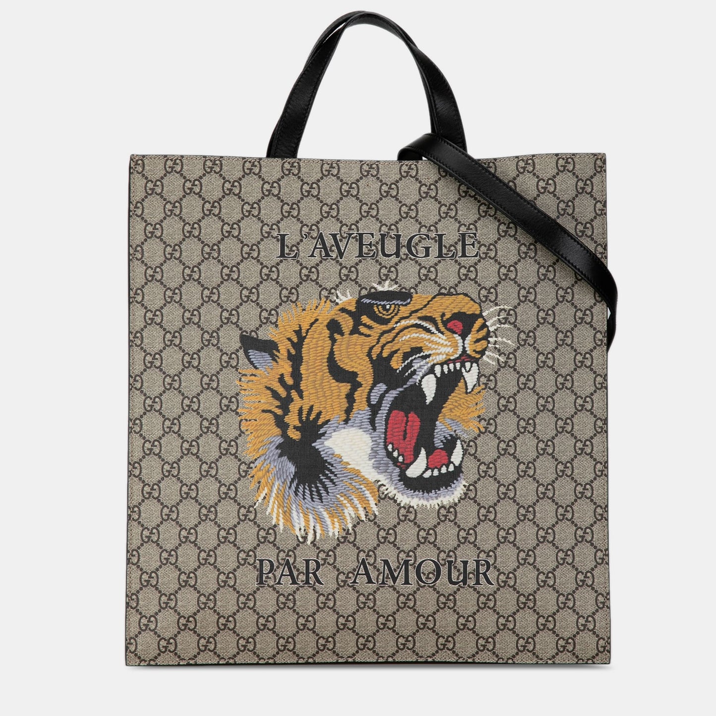 Luxury Gucci Trending 2025 GG Supreme LAveugle Par Amour Tote