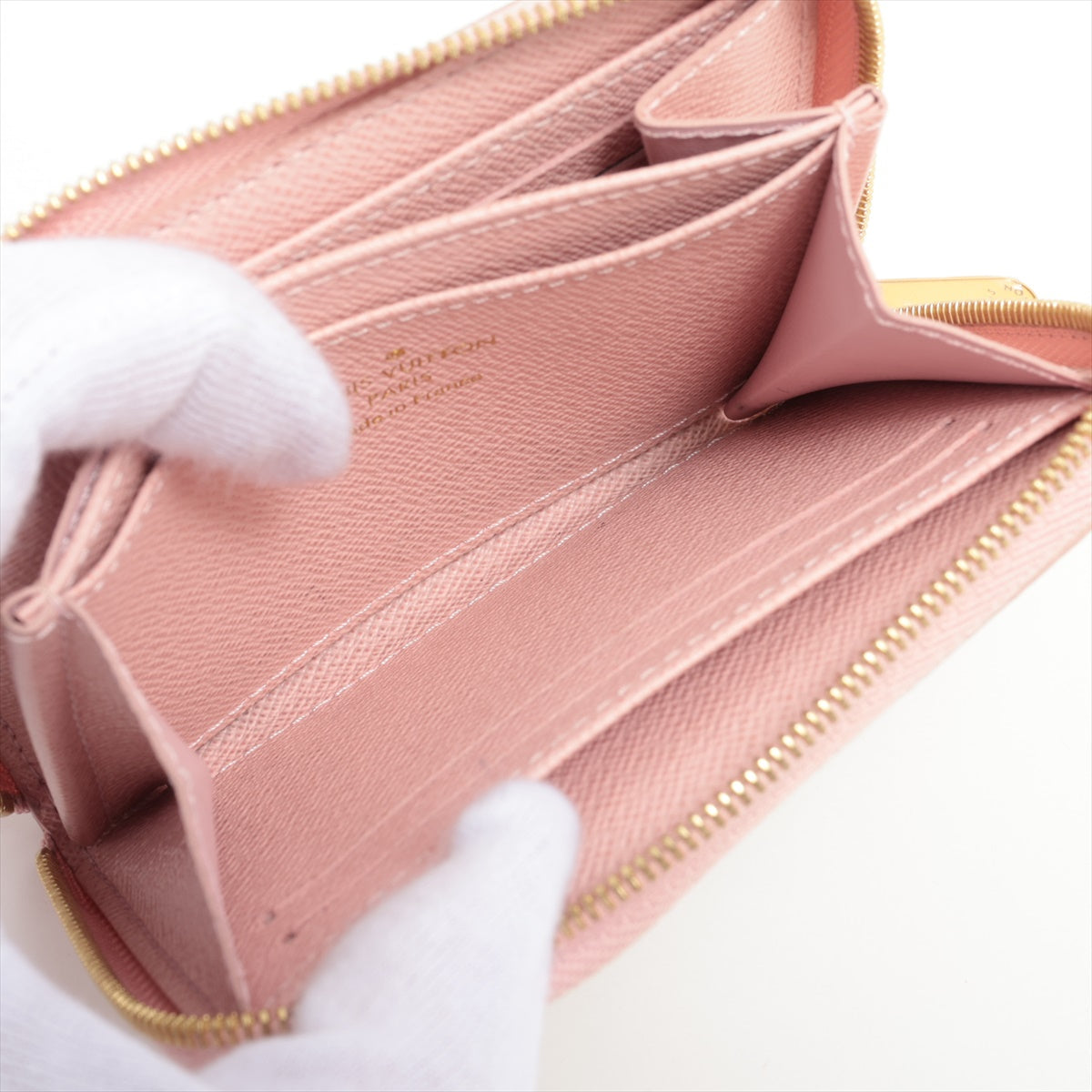 Louis Vuitton Damierazur Zippyr Coin Impact N60229 Rose Valerie Coin Case
