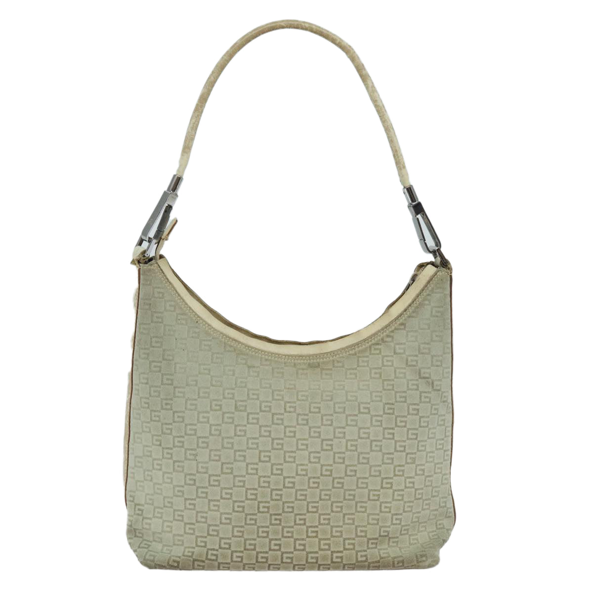 Luxury Gucci Trending 2025 Shoulder Bag Suede Beige 28335 Auth 77828