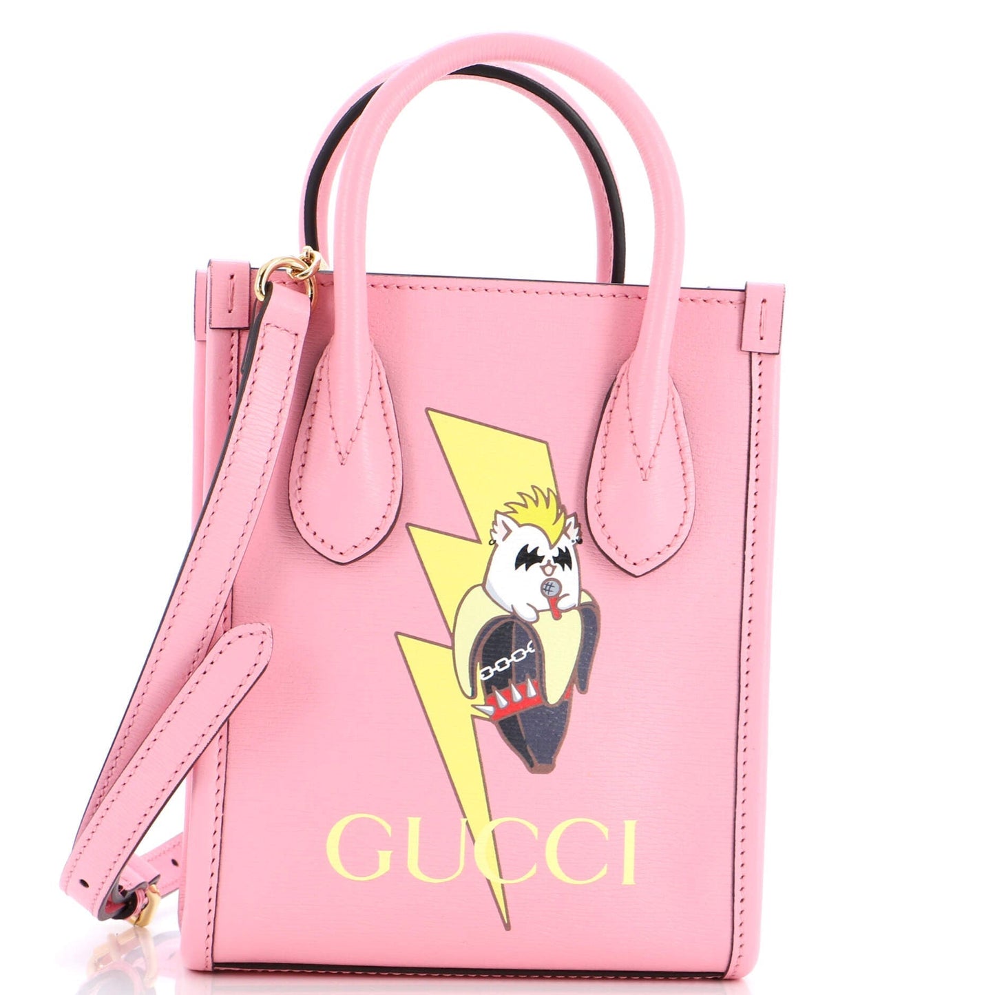 Luxury Gucci Trending 2025 Vertical Tote Printed Leather Mini