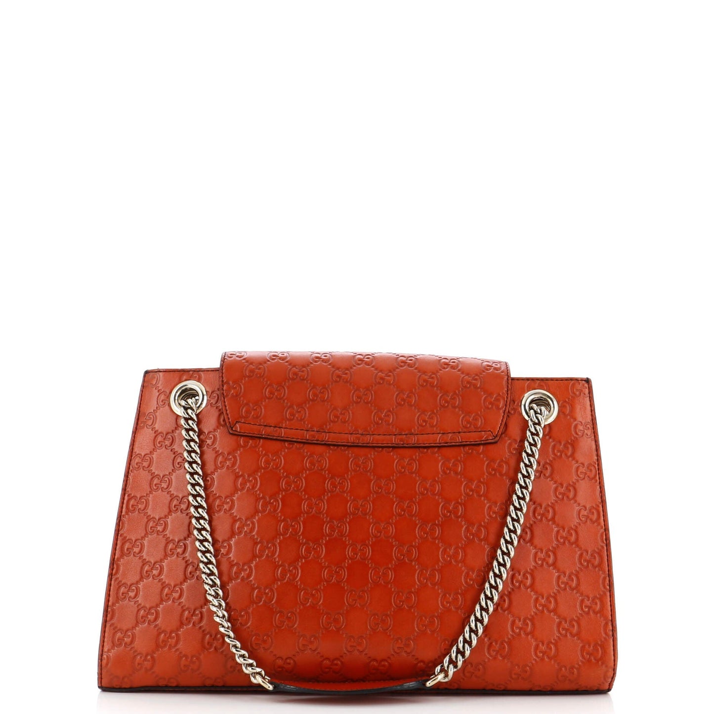 Emily Chain Flap Shoulder Bag Guccissima Leather Large