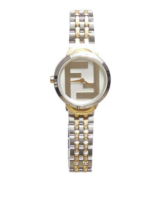 Luxury Fendi Forever Luxury Fendi Round 30mm Stainless Steel Watch Gold
