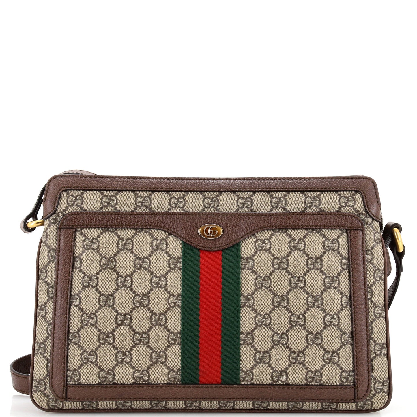 Luxury Gucci Trending 2025 Ophidia Zip Shoulder Bag GG Coated Canvas Medium