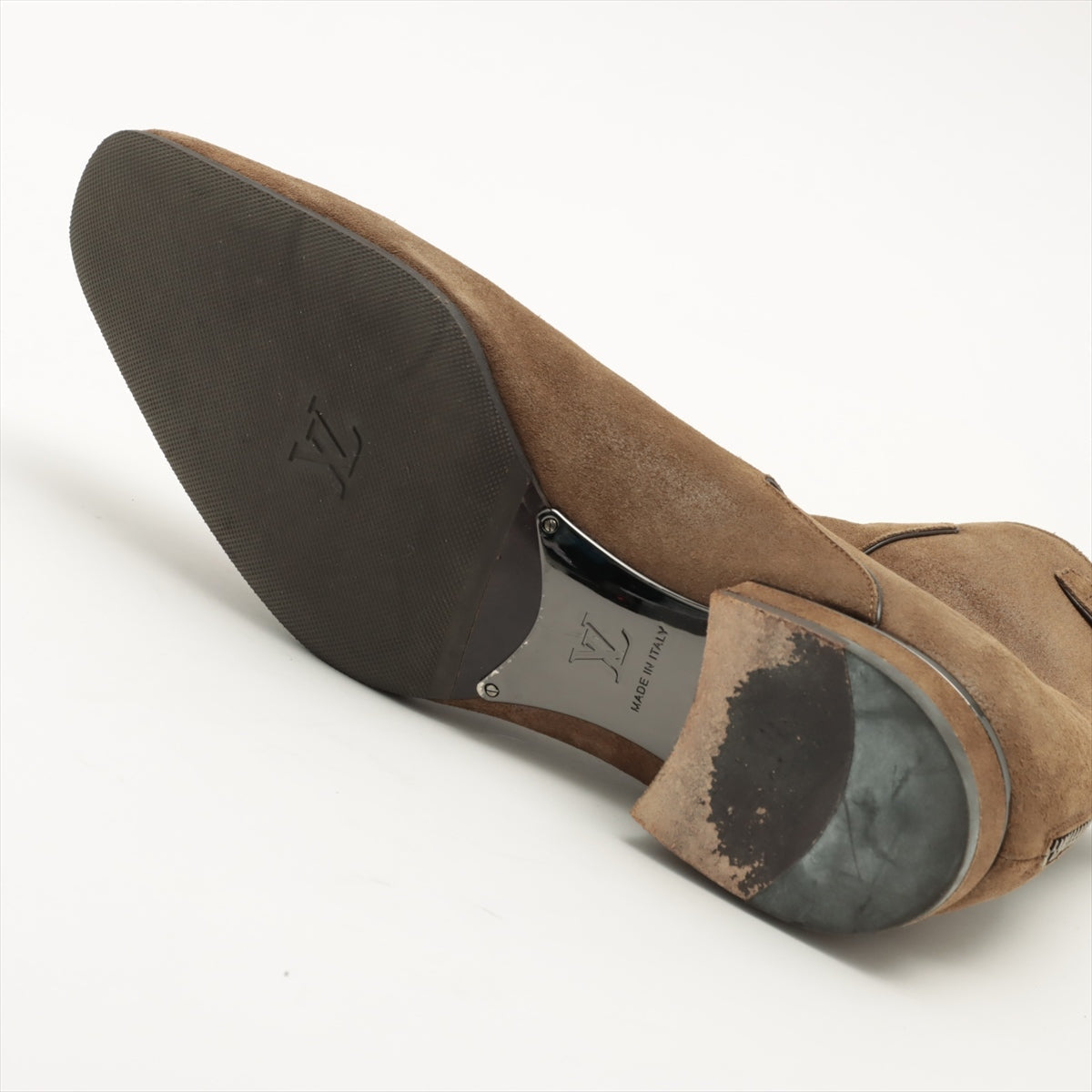 Louis Vuitton Sued Boots  Size Men Brown NI0141