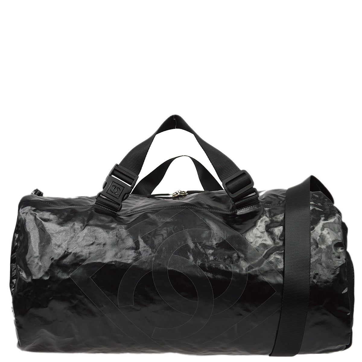 Luxury Chanel 2006-2008 Sports Line Black Vinyl Boston 55