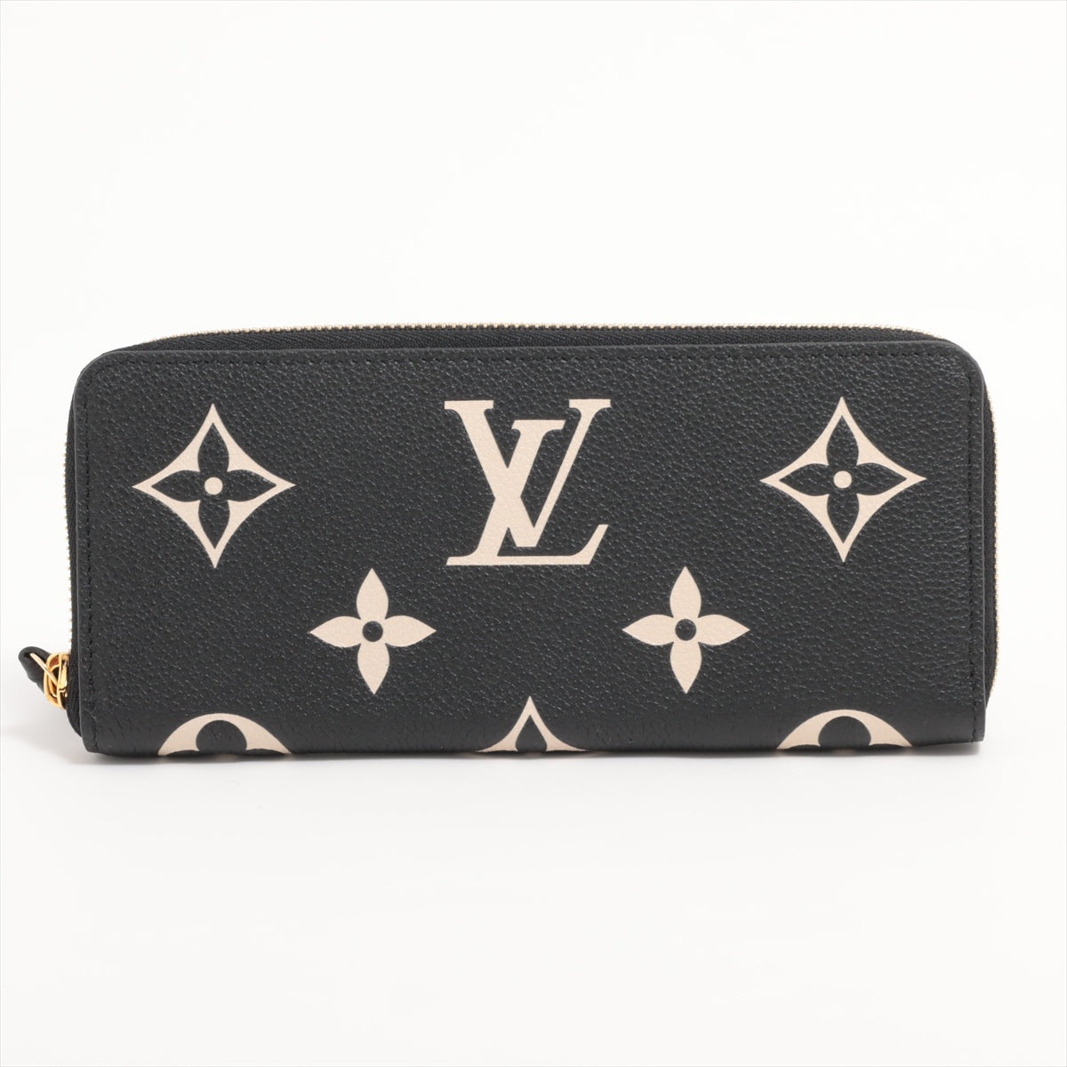 Louis Vuitton bicolor monogram implant Portfolio Clemence M82338 Noneir round zip wallet  reaction