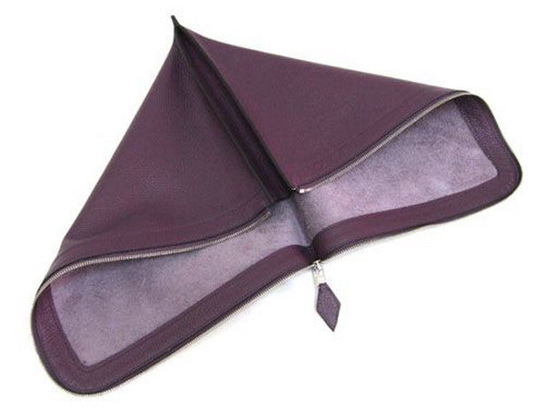 Luxury Hermes Wallet H1131 Ladies Cow Leather Purple