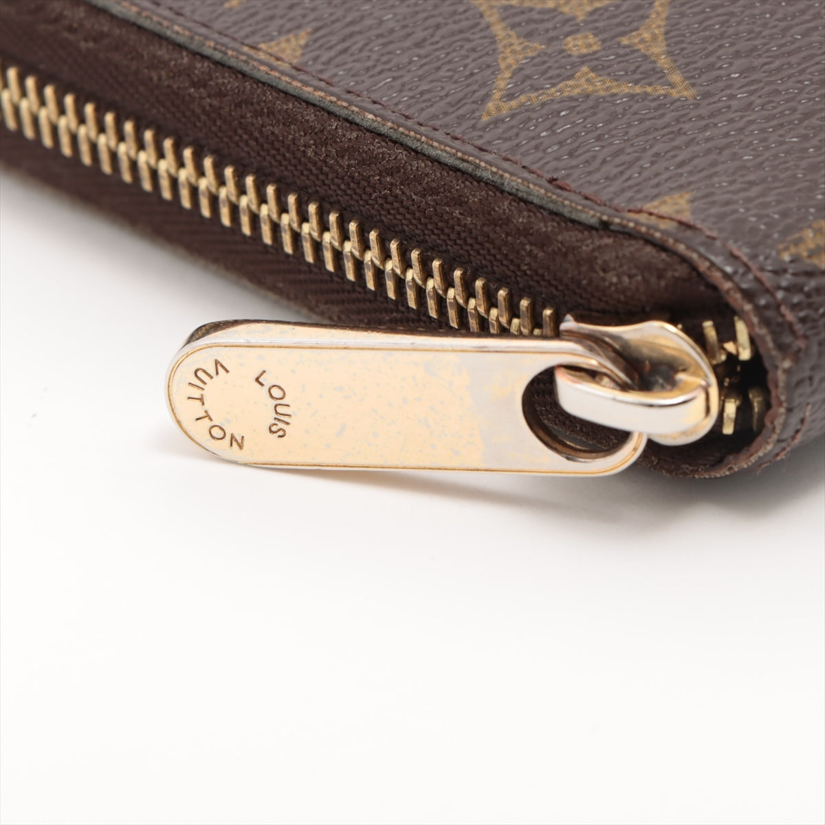 Louis Vuitton Monogram  Wallet M60017 Brown Round Zip Wallet