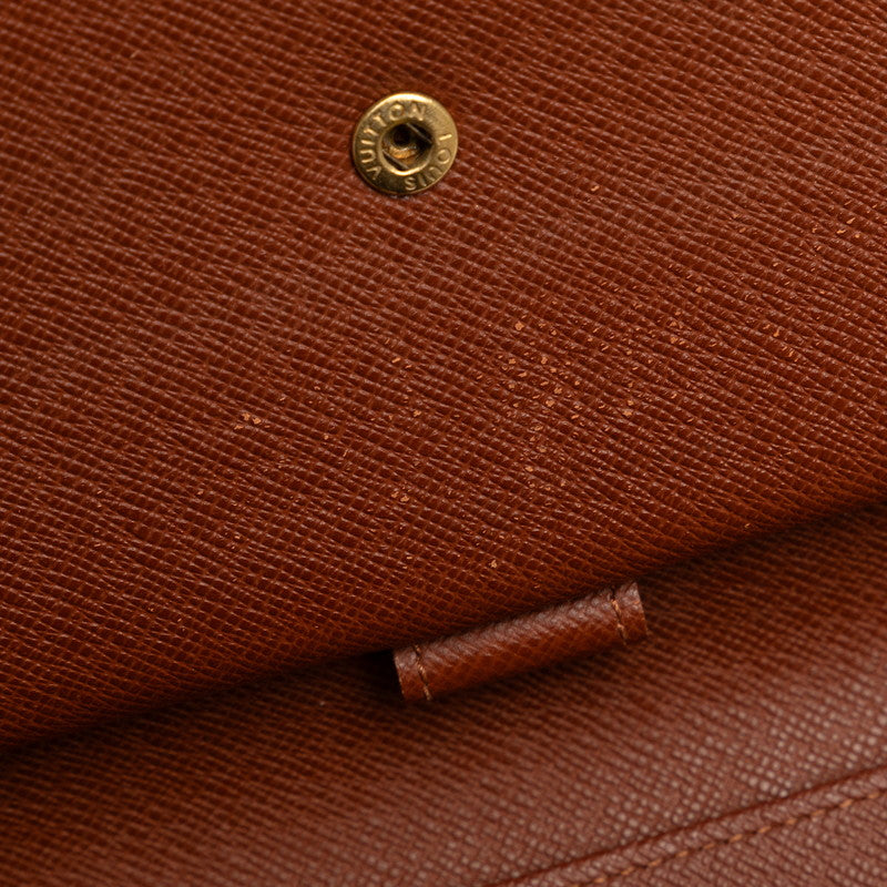 Louis Vuitton Monogram Porte Trezor International Long Wallet M61215 Brown PVC Leather  Louis Vuitton
