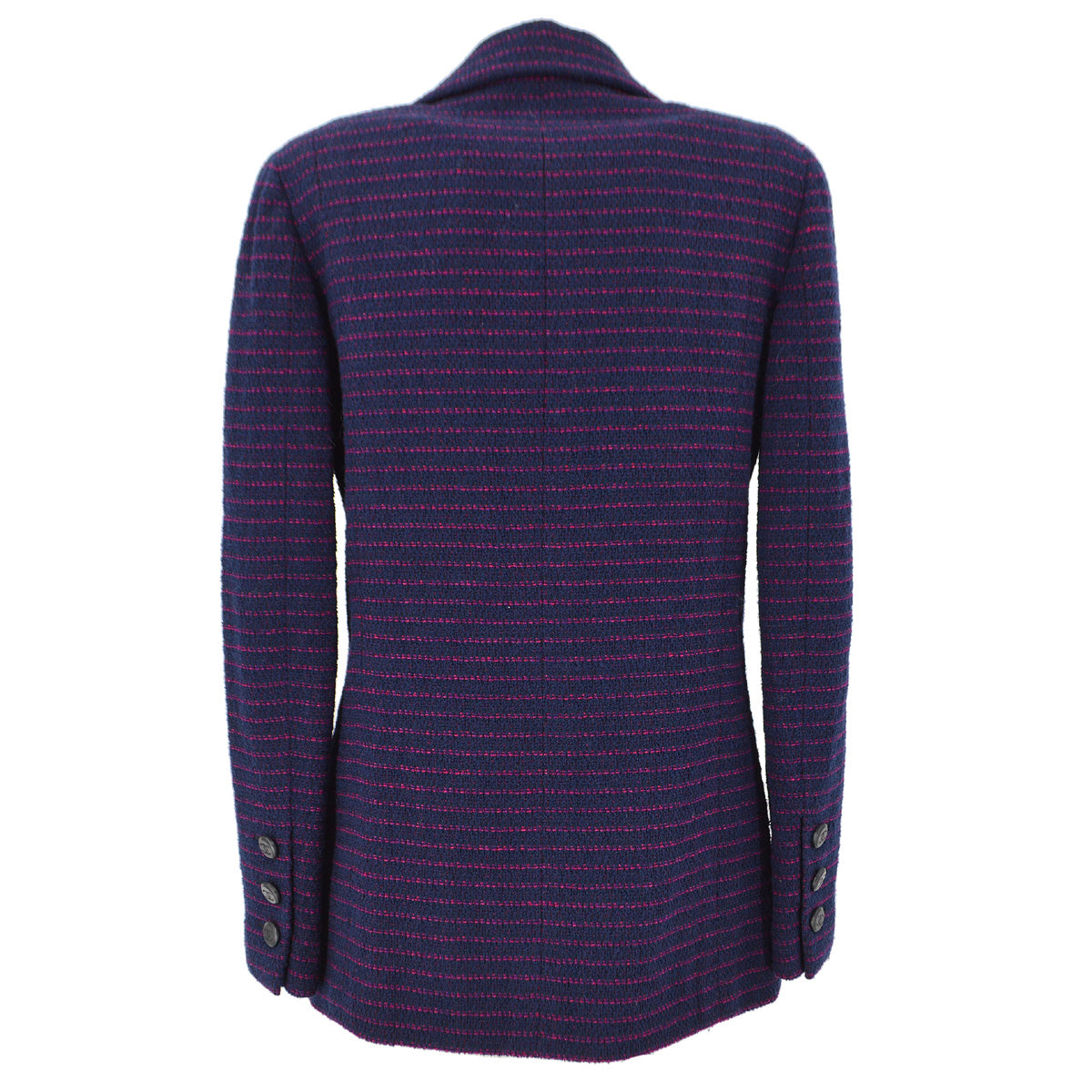 Luxury Chanel 1998 Fall asymmetric wool-blend jacket #36