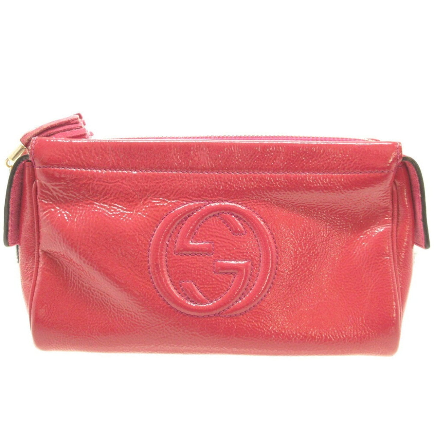 Gucci Soho  Patent Leather Clutch Bag ()