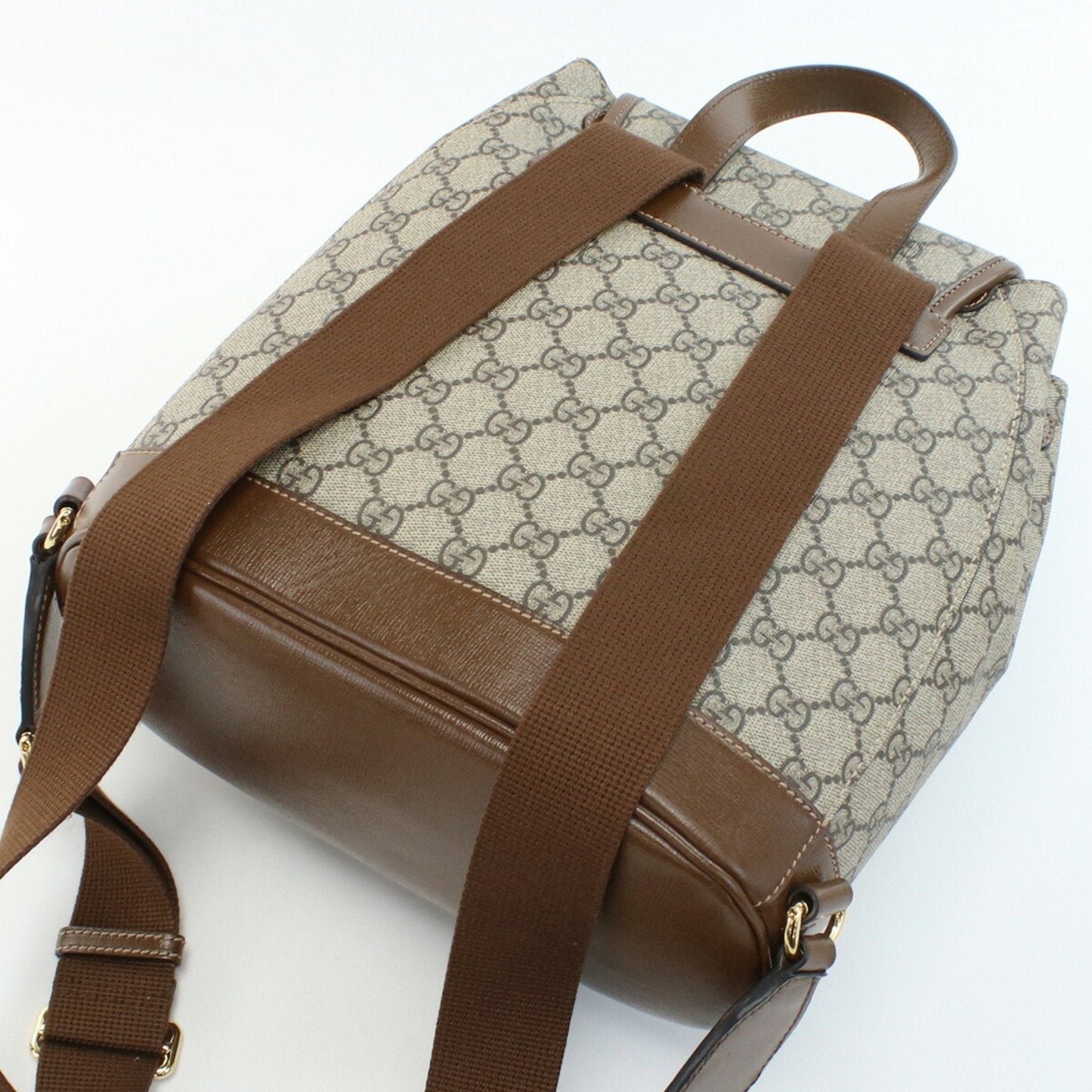 Luxury Gucci Trending 2025 Gg Supreme  Canvas Backpack Bag ()