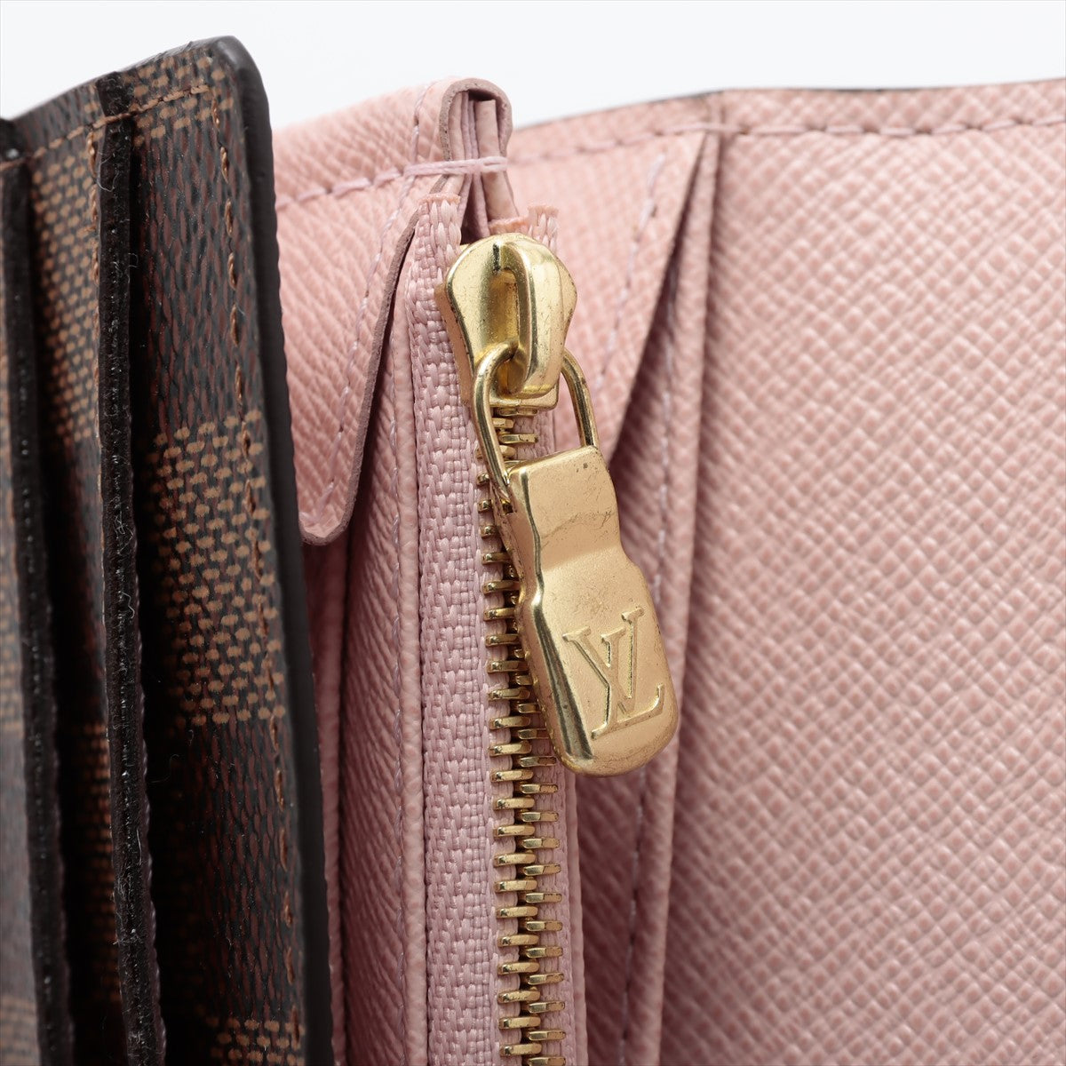 Louis Vuitton Monogram Portfoliosara N60114 Rose Valerie Wallet