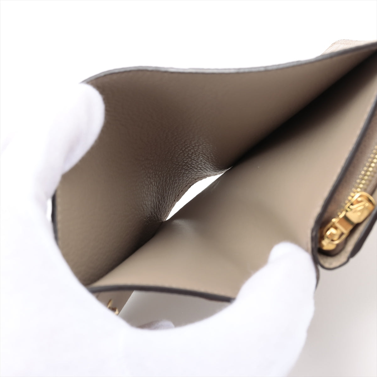 Louis Vuitton Monogram Emplant Portfolio Clair M80152 Tourtree Compact Wallet