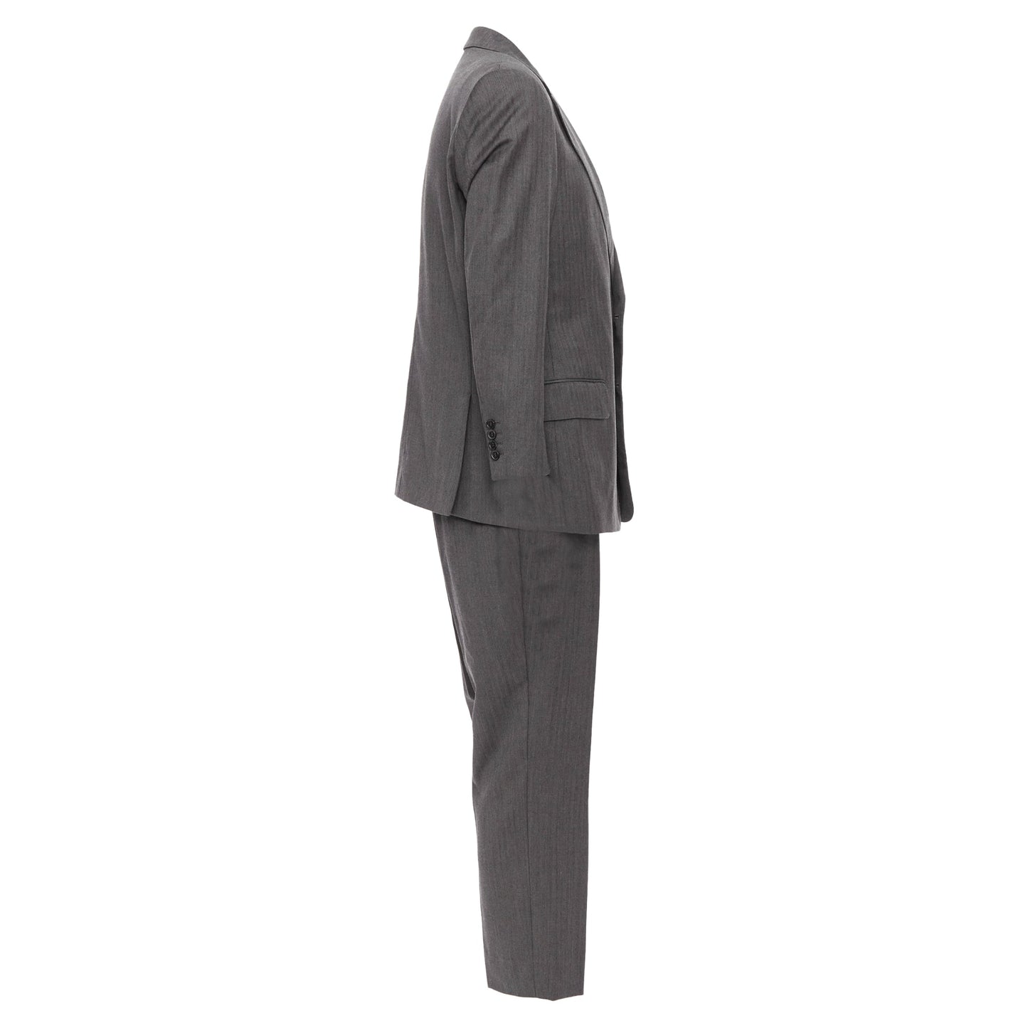 Gucci Vintage Stripe Cropped Sleeve Blazer Suit